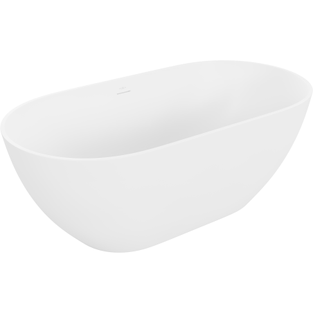 Mexen Rimini voľne stojaca vaňa z konglomerátu 150 x 75 cm, matná biela - 57241507500