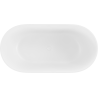 Mexen Rimini voľne stojaca vaňa z konglomerátu 150 x 75 cm, biela mat - 57241507500