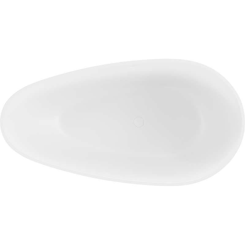 Mexen Palermo voľne stojaca vaňa z konglomerátu 150 x 78 cm, biela matná - 57211507800