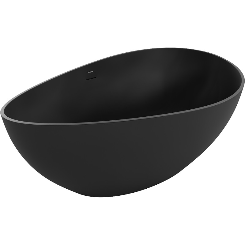 Mexen Parma samostatne stojaca vaňa z konglomerátu 160 x 95 cm, čierna mat - 57231609570