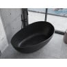 Mexen Parma voľne stojaca vaňa z konglomerátu 160 x 95 cm, čierna matná - 57231609570