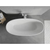 Mexen Bari samostatne stojaca vaňa z konglomerátu 165 x 75 cm, biela matná - 57221657500