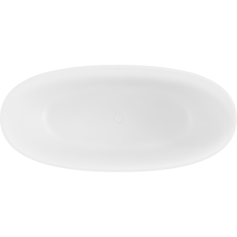 Mexen Bari samostatne stojaca vaňa z konglomerátu 165 x 75 cm, biela matná - 57221657500