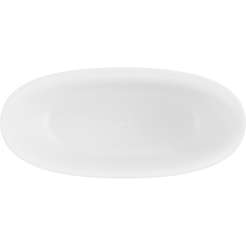 Mexen Bari voľne stojaca vaňa z konglomerátu 165 x 75 cm, biela matná - 57221657500