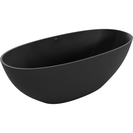Mexen Bari voľne stojaca vaňa z konglomerátu 165 x 75 cm, čierna mat - 57221657570