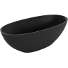 Mexen Bari voľne stojaca vaňa z konglomerátu 165 x 75 cm, čierna mat - 57221657570