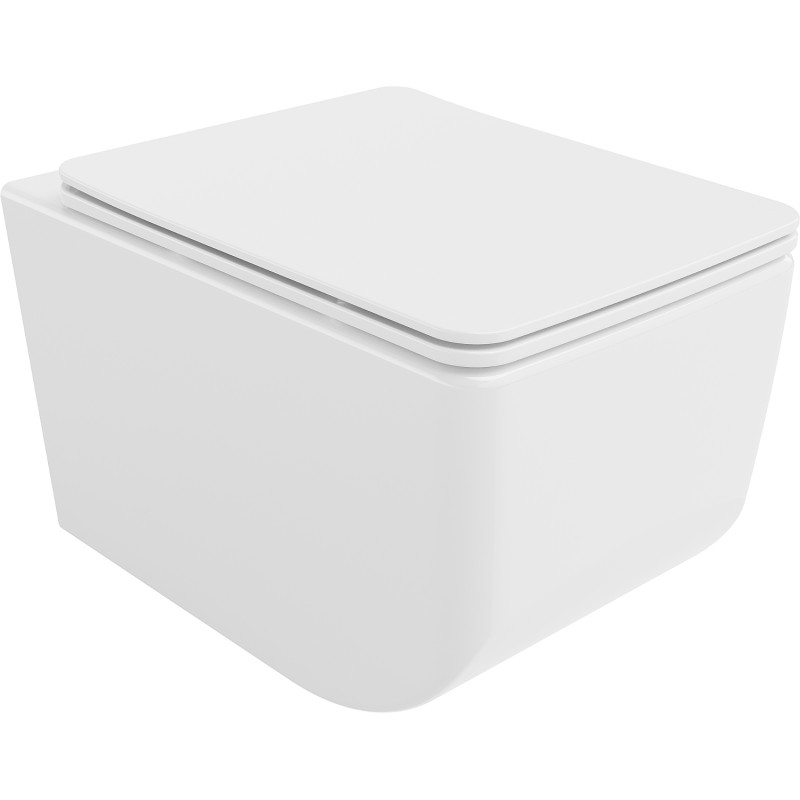 Mexen Vera wc misa Rimless s pomaly padajúcim tenkým sedadlom, duroplast, biela - 30164000