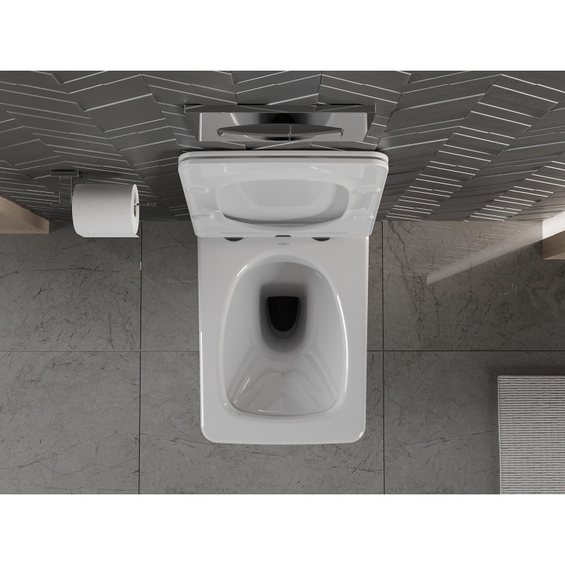 Mexen Vera wc misa Rimless s pomaly padajúcim tenkým sedadlom, duroplast, biela - 30164000