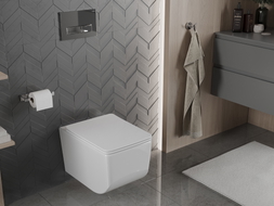 Mexen Vera wc misa Rimless s pomaly padajúcim tenkým sedadlom, duroplast, biela - 30164000