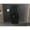 Mexen Vera WC misa Rimless s pomaly zatvárajúcim sa sedadlom slim, duroplast, čierna matná - 30164070