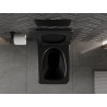 Mexen Vera WC misa Rimless s doskou s pomalým zatváraním slim, duroplast, čierna matná - 30164070