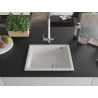 Mexen Pedro granitový jednokomorový drez 560 x 460 mm, biela- 6508561000-20