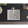 Mexen Pedro granitový jednokomorový drez 560 x 460 mm, biela- 6508561000-20