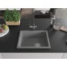 Mexen Pedro granitový jednokomorový drez 560 x 460 mm, šedá - 6508561000-71