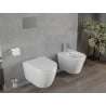 Mexen Rico WC miska Rimless s doskou so spomaleným zatváraním tvrdá, biela lesk - 30478000