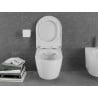 Mexen Lena WC miska Rimless s pomaly sa sklopiace tvrdé sedátko, biela lesklá - 30298000