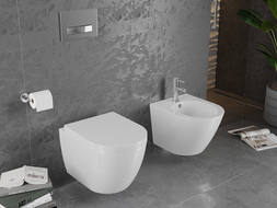 Mexen Lena WC misa s pomalou padajúcou doskou tvrdá, biela lesk - 30298000