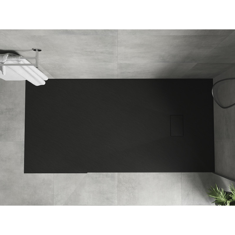 Mexen Hugo obdĺžniková sprchová vanička SMC 170 x 80 cm, čierna - 42708017