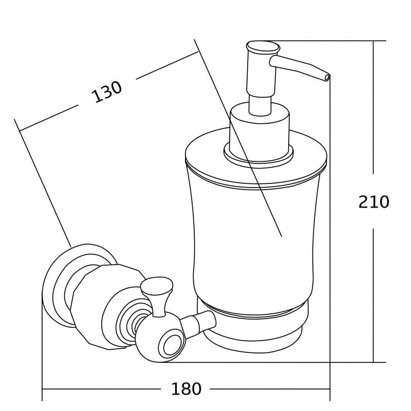 Mexen Estela dávkovač na mydlo, ružové zlato - 7011540-60