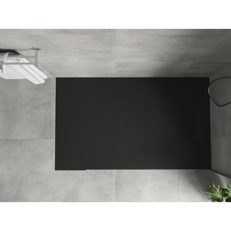 Mexen Hugo obdĺžnikový sprchovací kút SMC 150 x 80 cm, čierny - 42708015