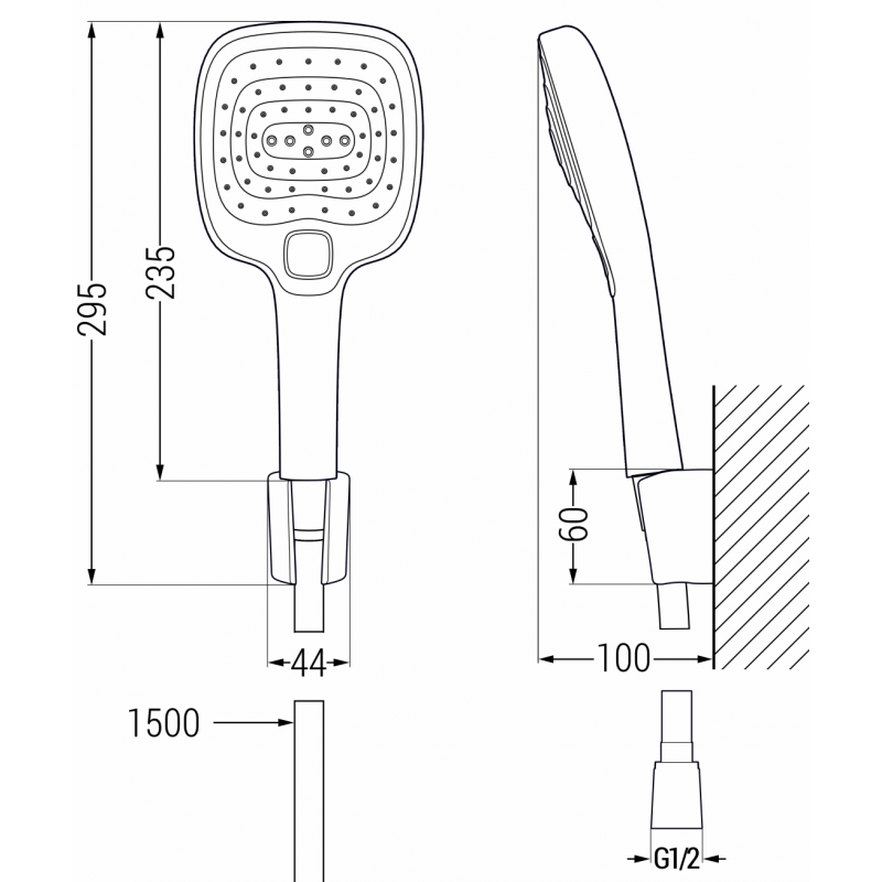 Mexen R-17 bodová sprchová sada, chróm/biela - 785175052-02