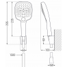 Mexen R-17 sada bodovej sprchy, čierna - 785175052-70