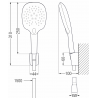 Mexen R-22 bodová sprchová sada, chróm - 785225052-00