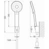 Mexen R-40 bodový sprchový set, chróm - 785405052-00