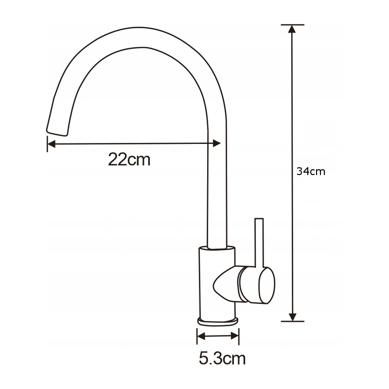 Mexen Luna kuchynská batéria, chróm - 671400-00