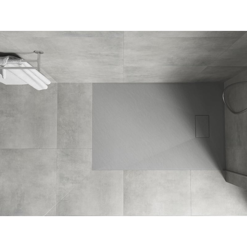 Mexen Hugo obdĺžnikový sprchový kút SMC 100 x 80 cm, šedý - 42618010