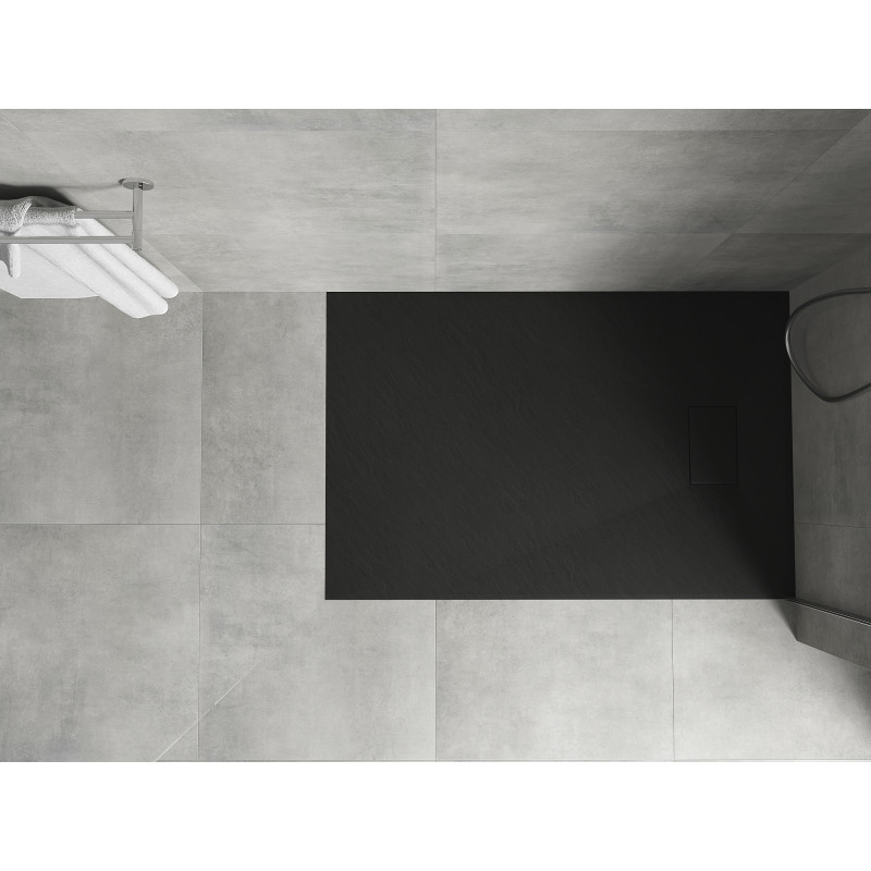 Mexen Hugo obdĺžniková sprchová vanička SMC 130 x 90 cm, čierna - 42709013