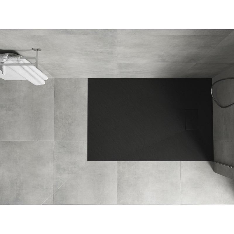 Mexen Hugo obdĺžniková vanička SMC 110 x 90 cm, čierna - 42709011