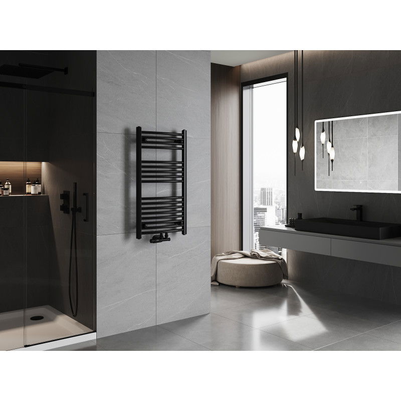 Mexen Ares kúpeľňový radiátor 900 x 500 mm, 372 W, čierny - W102-0900-500-00-70