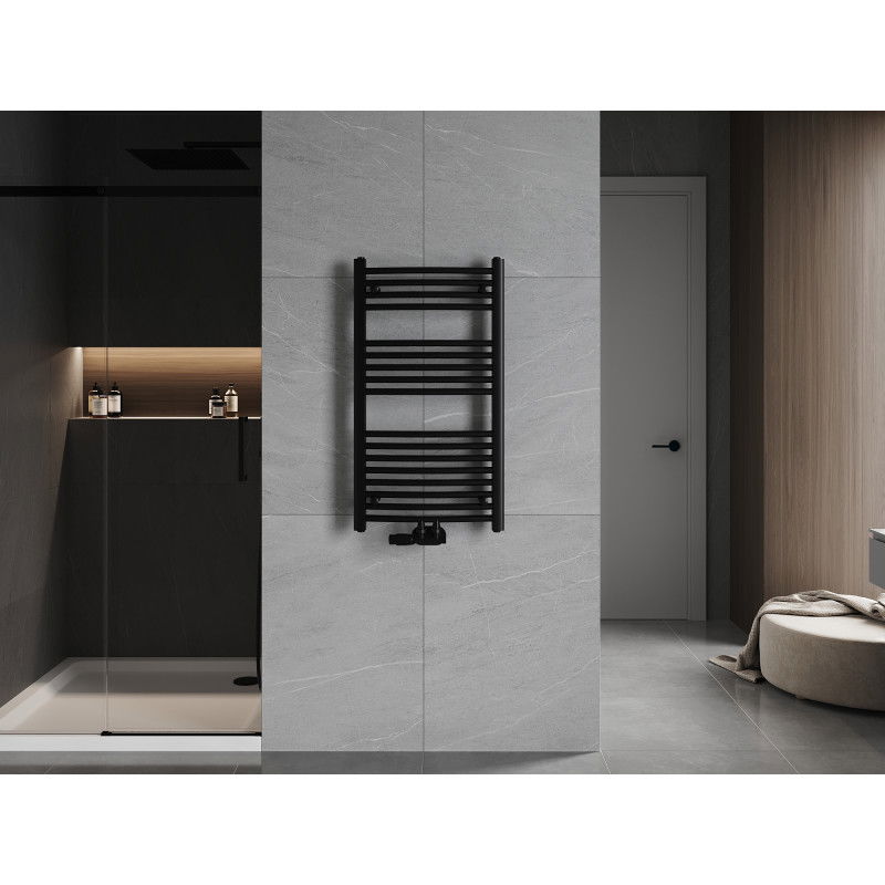 Mexen Ares kúpeľňový radiátor 900 x 500 mm, 372 W, čierny - W102-0900-500-00-70