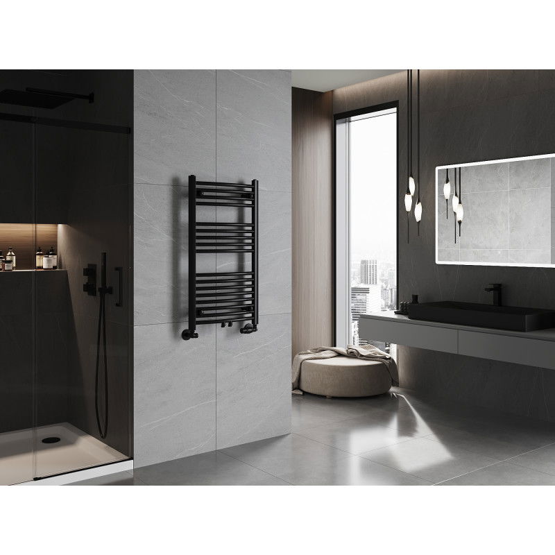 Mexen Ares kúpeľňový radiátor 900 x 500 mm, 372 W, čierny - W102-0900-500-00-70