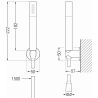 Mexen R-70 súprava bodovej sprchy, grafit - 785705051-66