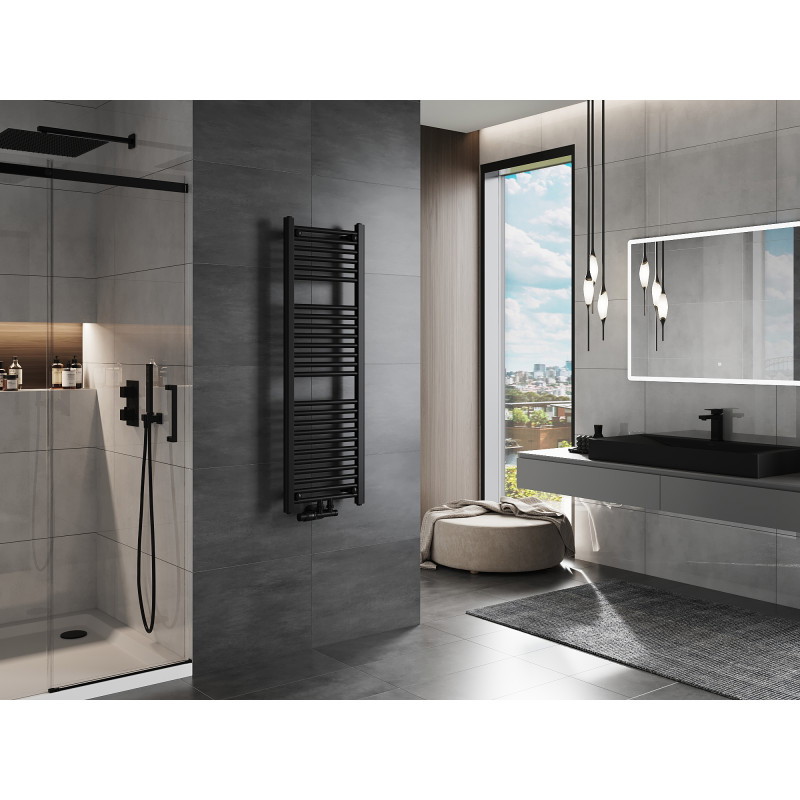 Mexen Mars radiátor do kúpeľne 1200 x 400 mm, 439 W, čierny - W110-1200-400-00-70