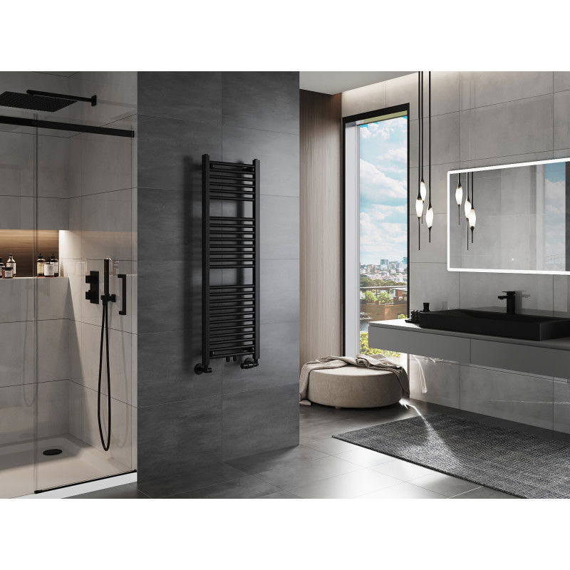 Mexen Mars kúpeľňový radiátor 1200 x 400 mm, 439 W, čierny - W110-1200-400-00-70