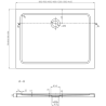 Mexen Apia sprchová kabína, posuvné dvere 90 x 70 cm, transparentnéné, chrómová + závesný bidet Flat - 840-090-070-01-00-4010