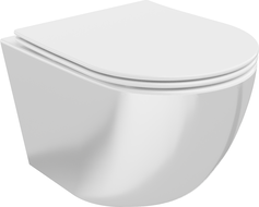 Mexen Lena Miska WC Rimless s pomaly zatvárajúcim sa slim sedadlom, duroplast, biela/strieborná - 30224004