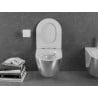 Mexen Lena WC misa Rimless s pomaly padajúcim sedátkom, duroplast, Biela/Strieborná - 30224004