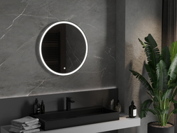 Mexen Gobi podsvietené kúpeľňové zrkadlo, okrúhle 70 cm, LED 6000K, proti zahmlievaniu - 9801-070-070-611-00