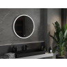 Mexen Gobi kúpeľňové osvetlené zrkadlo, okrúhle 80 cm, LED 6000K, anti-para - 9801-080-080-611-00
