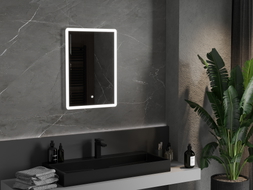 Mexen Navia podsvietené kúpeľňové zrkadlo 50 x 70 cm, LED 6000K, proti zahmlievaniu - 9803-050-070-611-00
