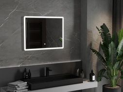 Mexen Navia kúpeľňové zrkadlo s podsvietením 80 x 60 cm, LED 6000K, ochrana proti zahmleniu - 9803-080-060-611-00
