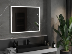 Mexen Navia kúpeľňové zrkadlo s podsvietením 100 x 80 cm, LED 6000K, proti zahmlievaniu - 9803-100-080-611-00