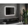 Mexen Sun osvetlené kúpeľňové zrkadlo 80 x 60 cm, LED 6000K, proti zahmlievaniu - 9807-080-060-611-00