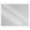 Mexen Sun podsvietené kúpeľňové zrkadlo 100 x 80 cm, LED 6000K, oparubránie - 9807-100-080-611-00