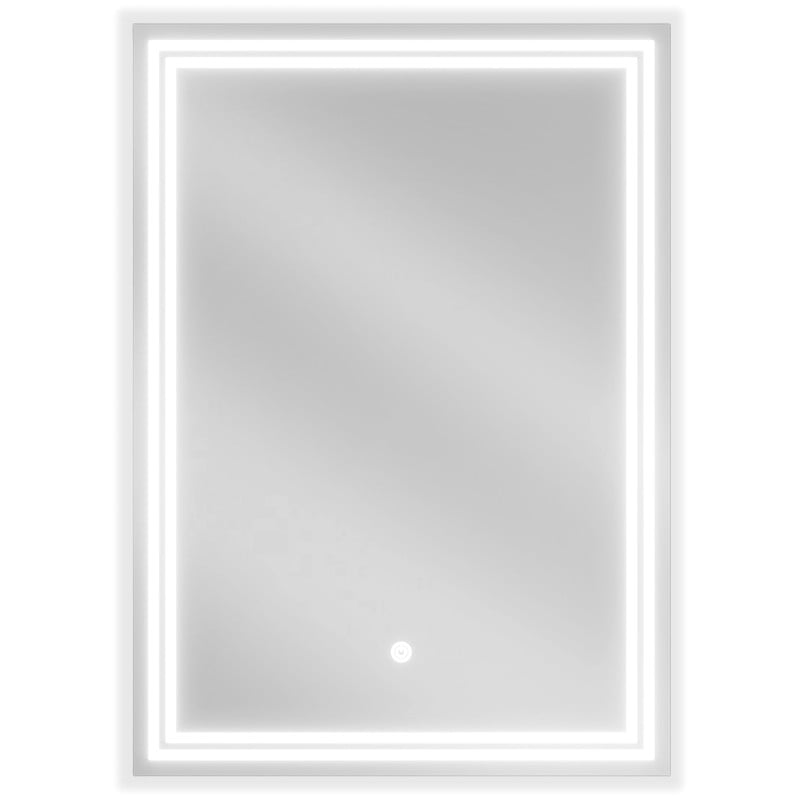 Mexen Taco osvetlené kúpeľňové zrkadlo 50 x 70 cm, LED 6000K, proti zahmlievaniu - 9805-050-070-611-00