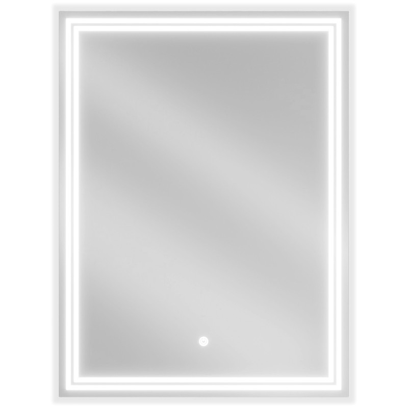 Mexen Taco kúpeľňové zrkadlo s podsvietením 60 x 80 cm, LED 6000K, proti zahmlievaniu - 9805-060-080-611-00